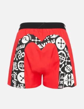 Kamon-pattern Daicock Print Boxer Shorts