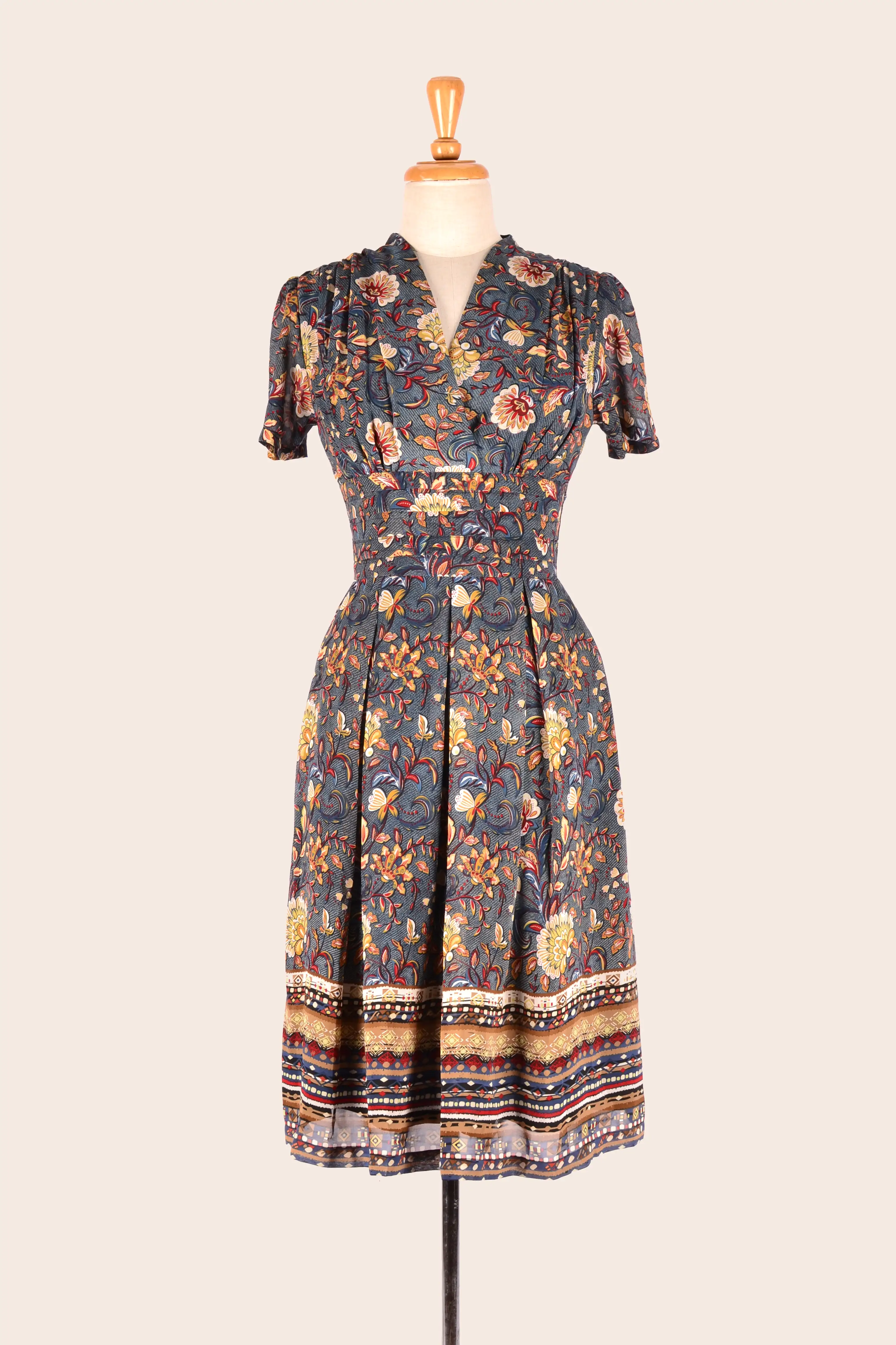 Karly Russian Floral Dress