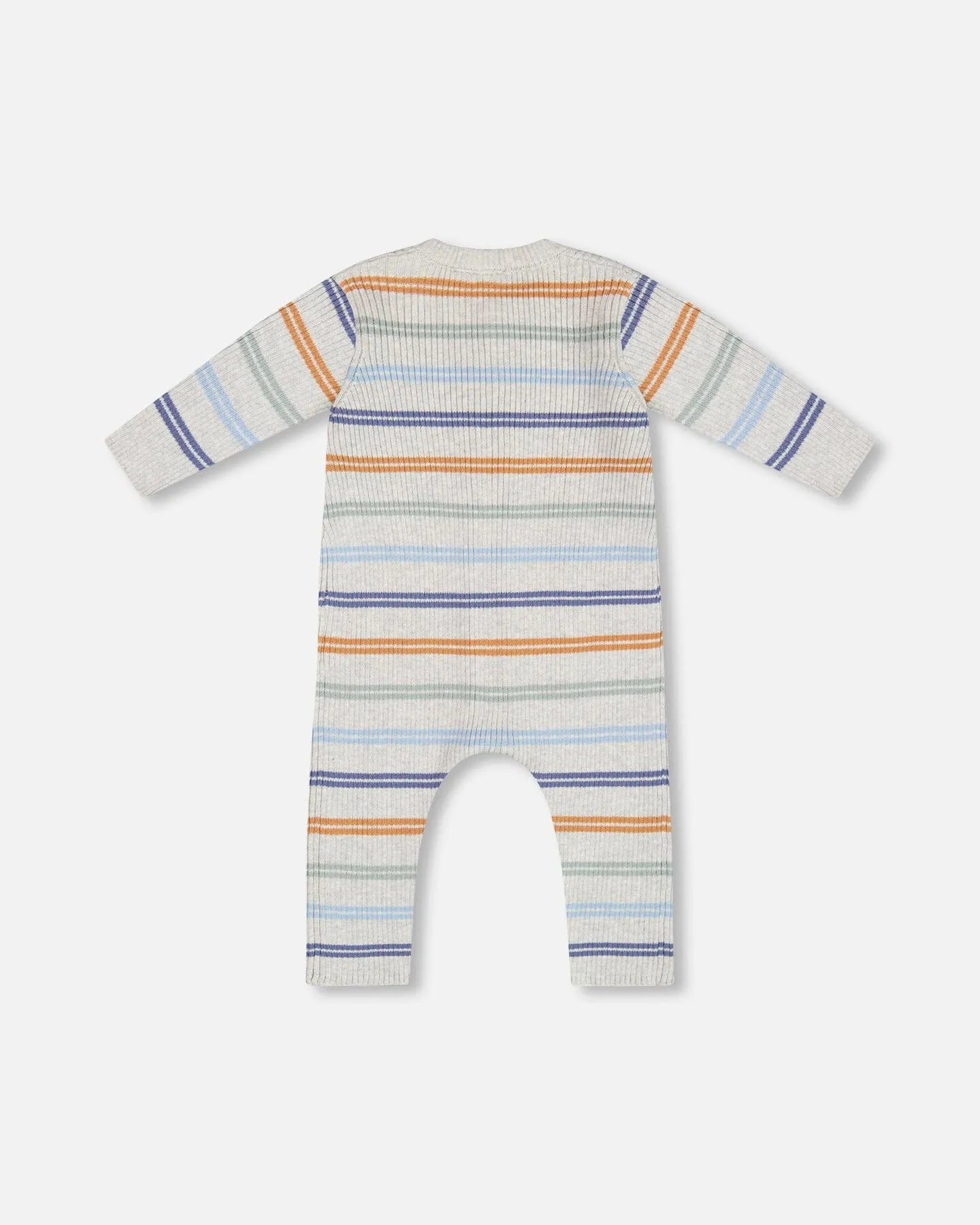 Knitted Jumpsuit Stripe Hazel And Blue