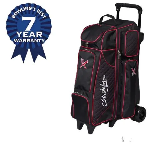 KR Royal Flush 4x4 Ball Roller Bowling Bag Black/Red