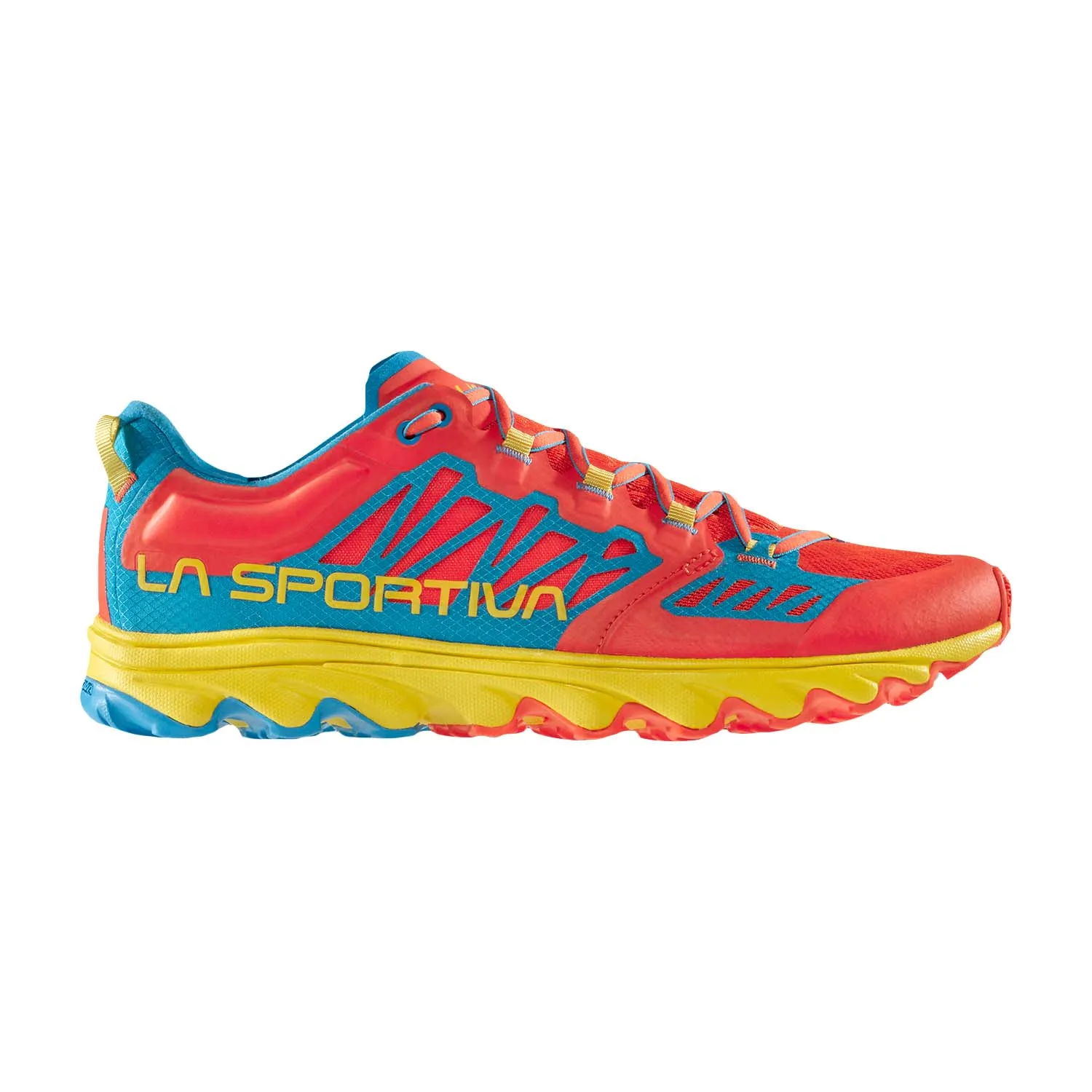 La Sportiva Helios III  Cherry Tomato/Tropic Blue