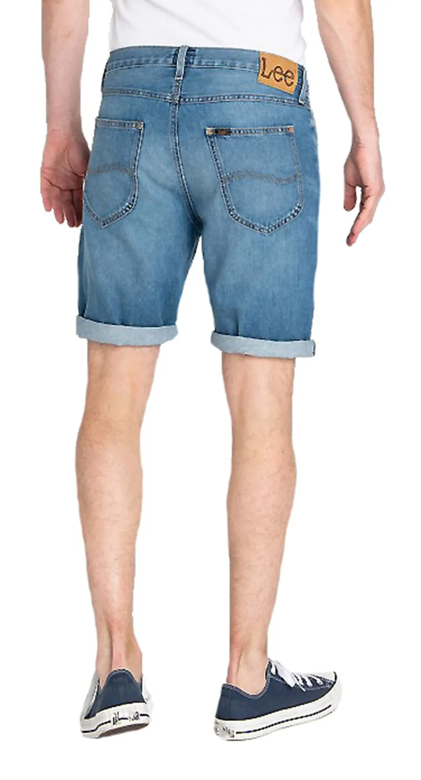 Lee 5 Pocket Denim Shorts Flick Mid