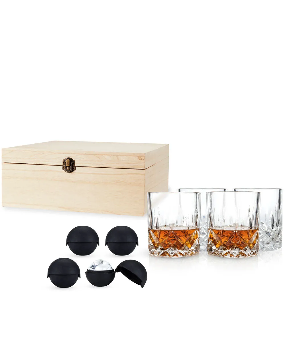 Liquor Glass and Ice Sphere Box Set