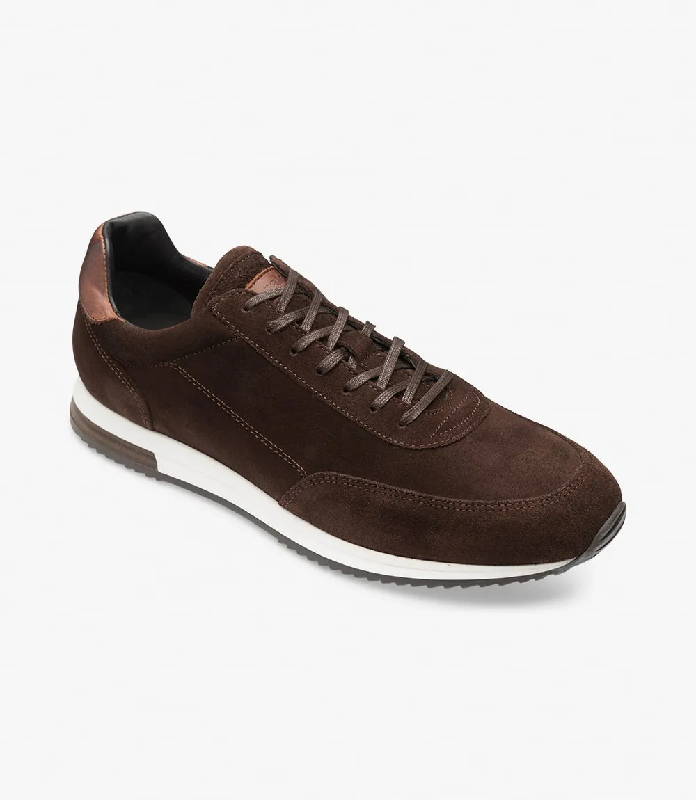 LOAKE  Bannister - Leather Sneakers - Dark Brown Suede- RTD