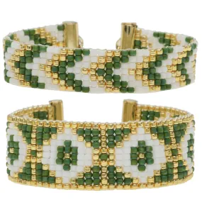 Loom Bracelet Duo - Joyce Green - Exclusive Beadaholique Jewelry Kit