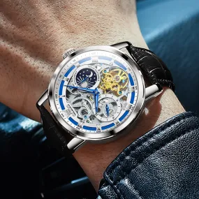 Men’s Luxury Skeleton Tourbillon Self-Winding Mechanical Waterproof Watch