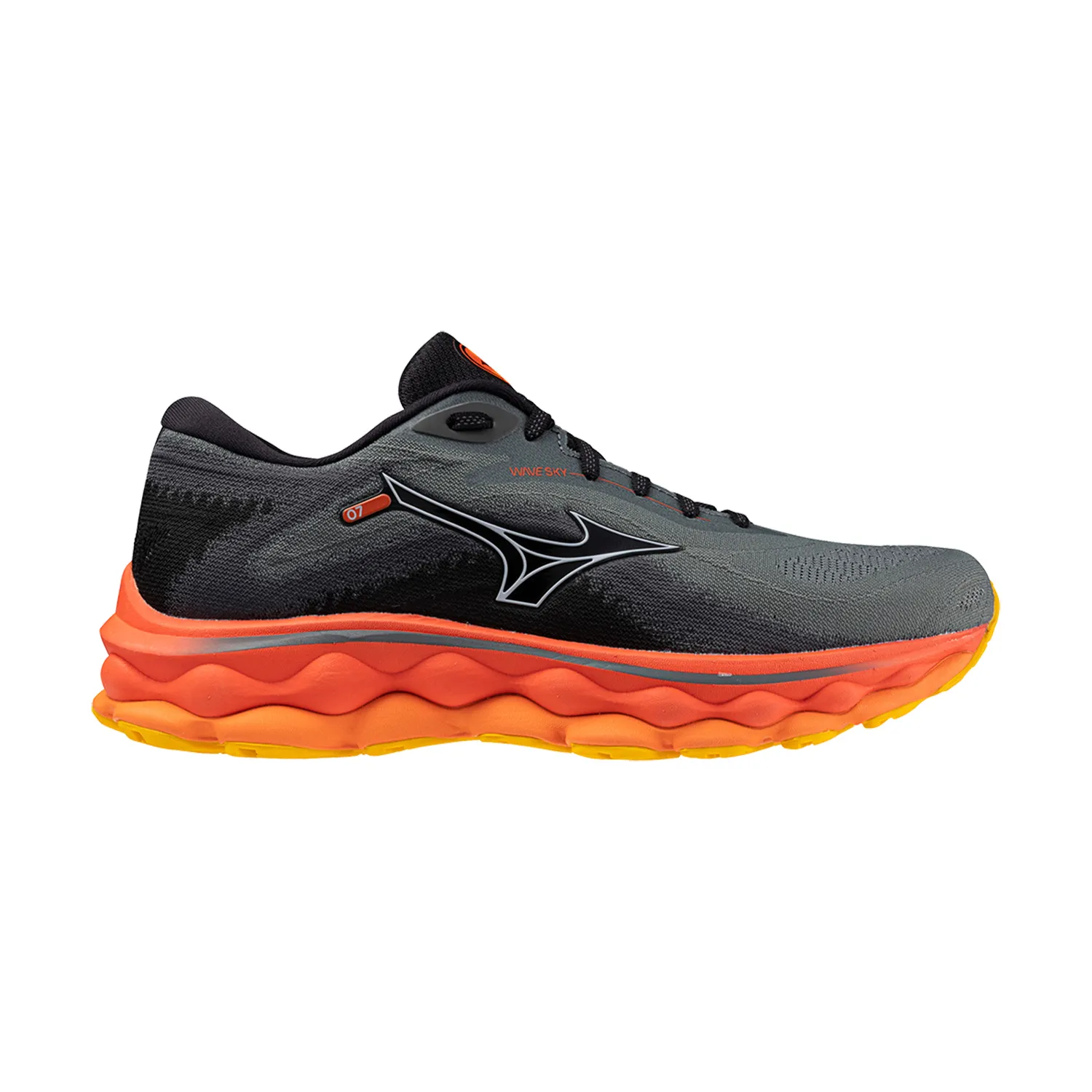 Mizuno Wave Sky 7  Turbulence/Nickel/Hot Coral