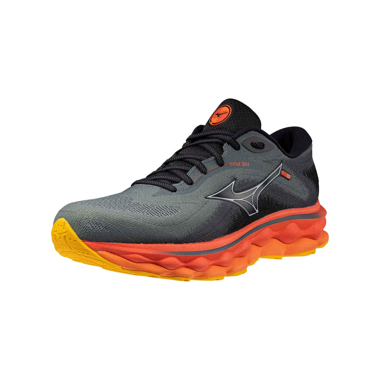 Mizuno Wave Sky 7  Turbulence/Nickel/Hot Coral