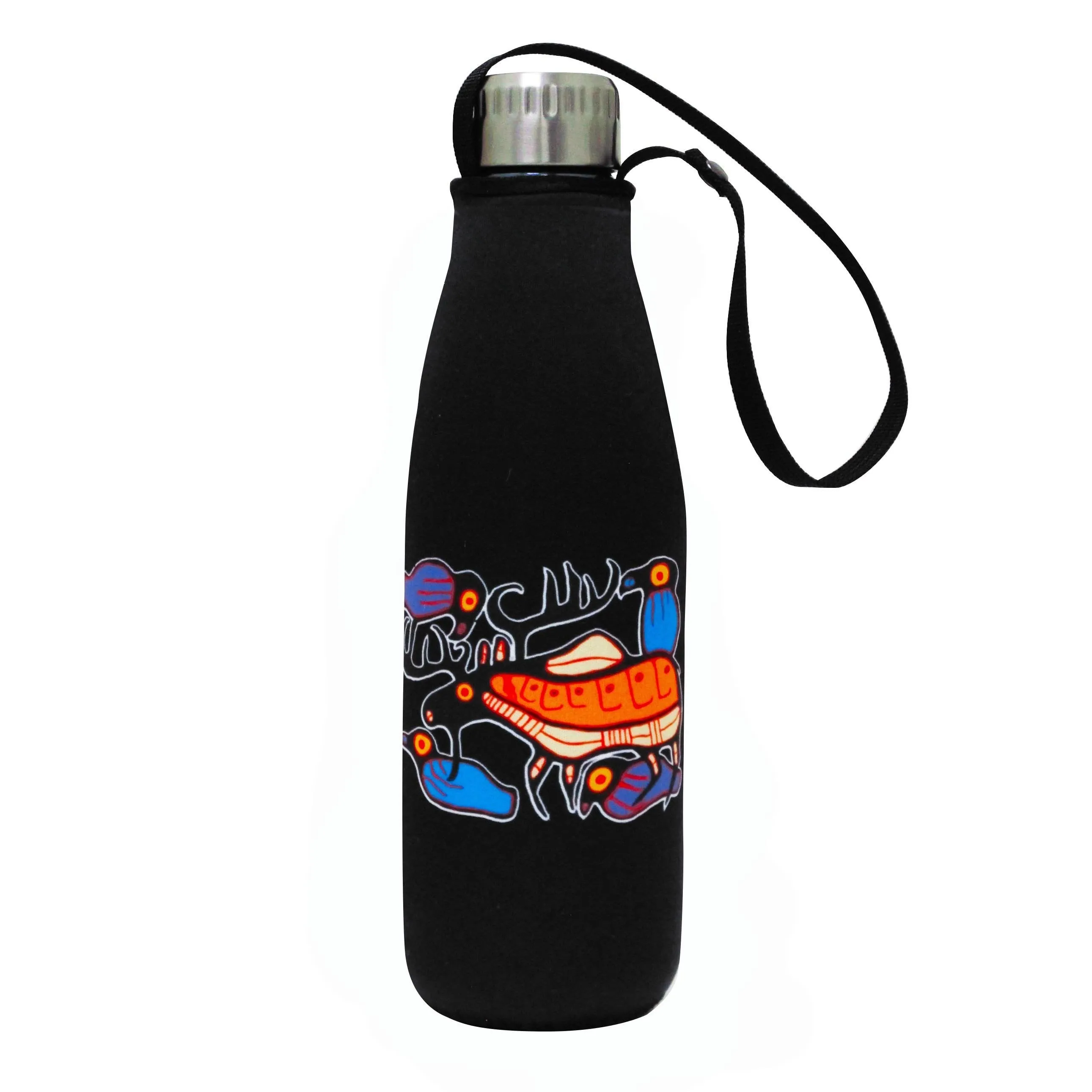 Norval Morrisseau Moose Harmony Water Bottle and Sleeve - Out of Stock