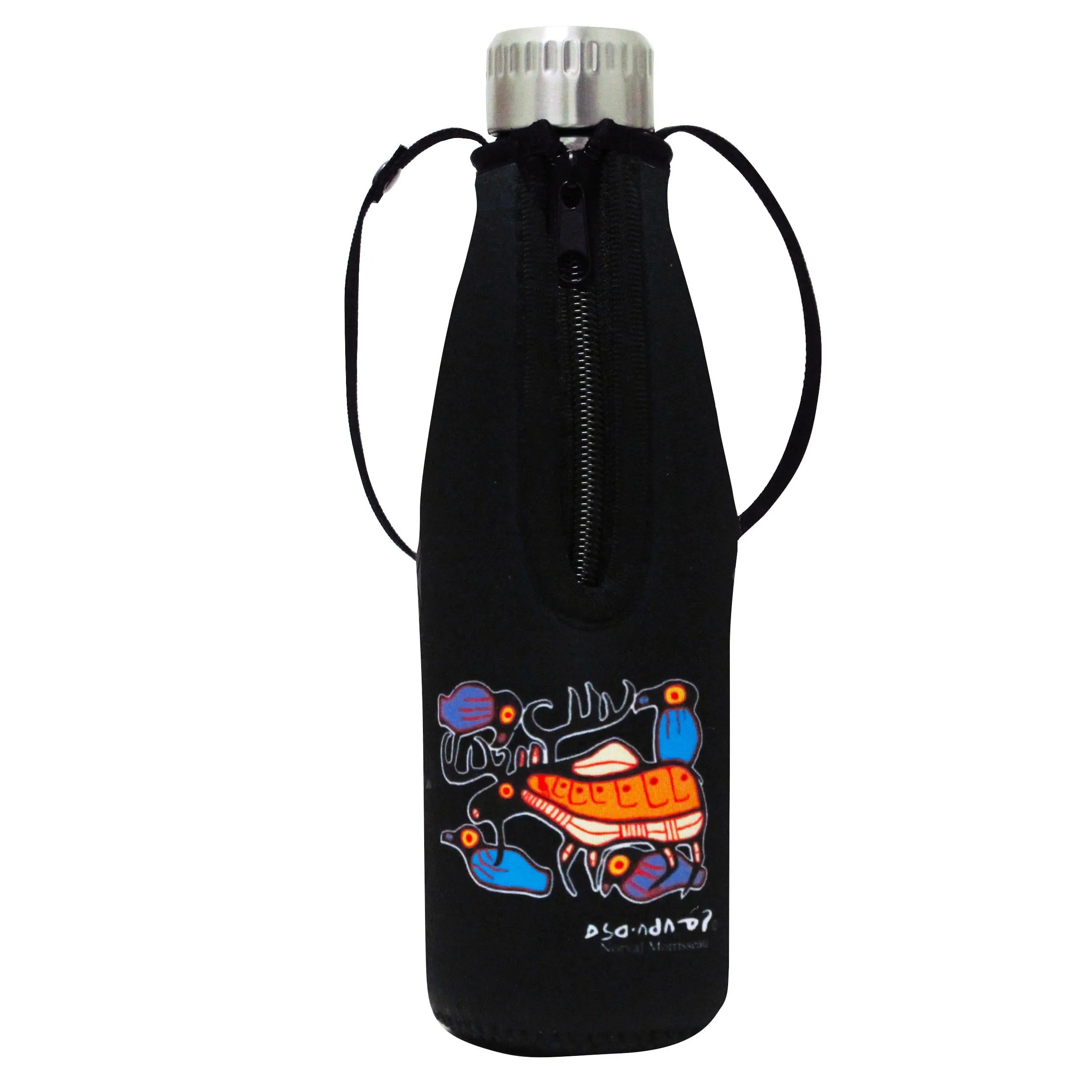 Norval Morrisseau Moose Harmony Water Bottle and Sleeve - Out of Stock