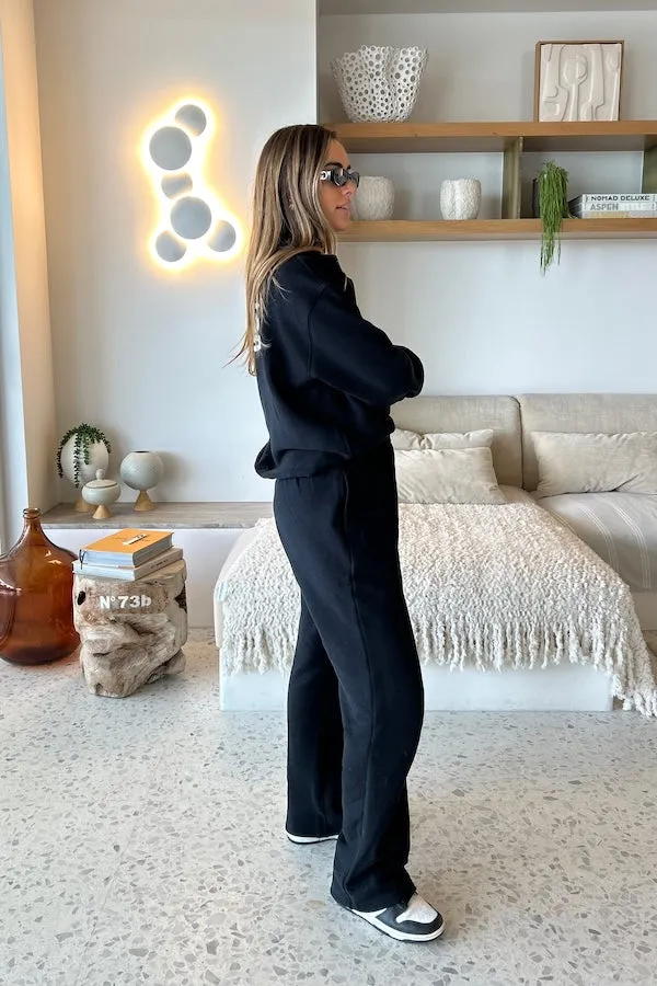 Olsen Straight Leg Pant Black