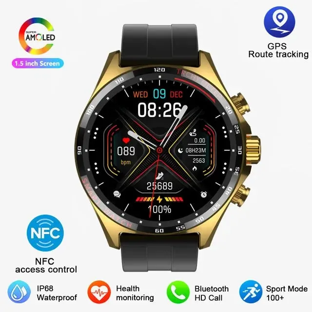 Outdoor Sports GPS HD Smartwatch Bluetooth Call Health Monitoring