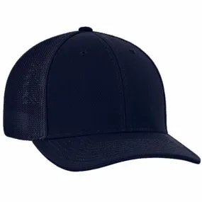 Pacific Headwear Flex Fit Trucker Umpire Hat: 404M