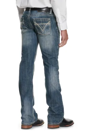 Rock & Roll Denim Pistol Medium Wash Regular Fit Bootcut Jean