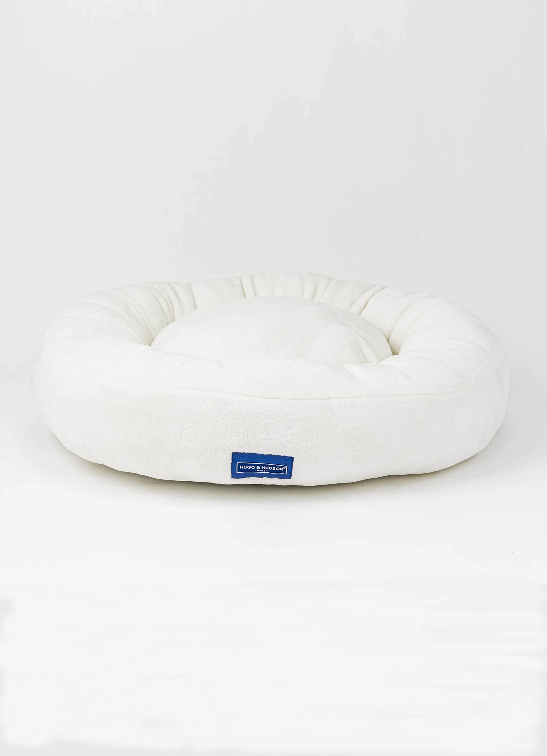 Round Donut Dog Bed - Creamy White