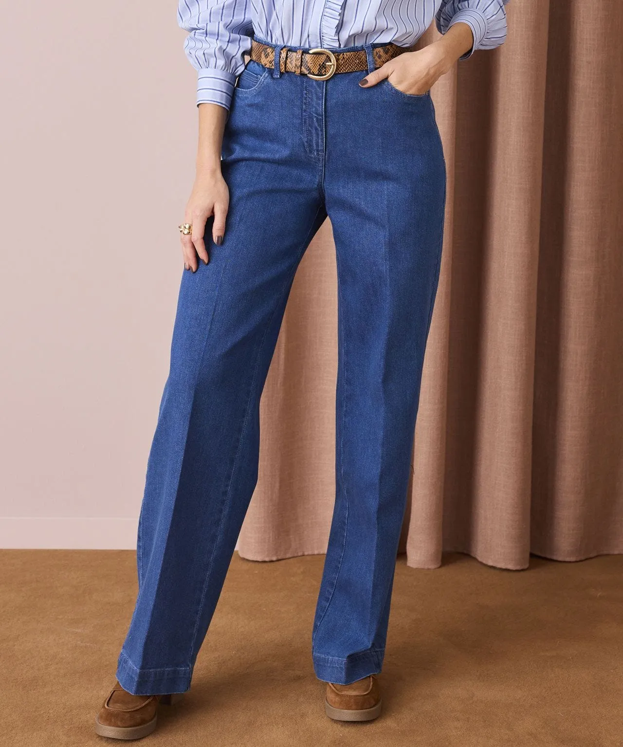 Secret Stretch Wide Leg Jeans