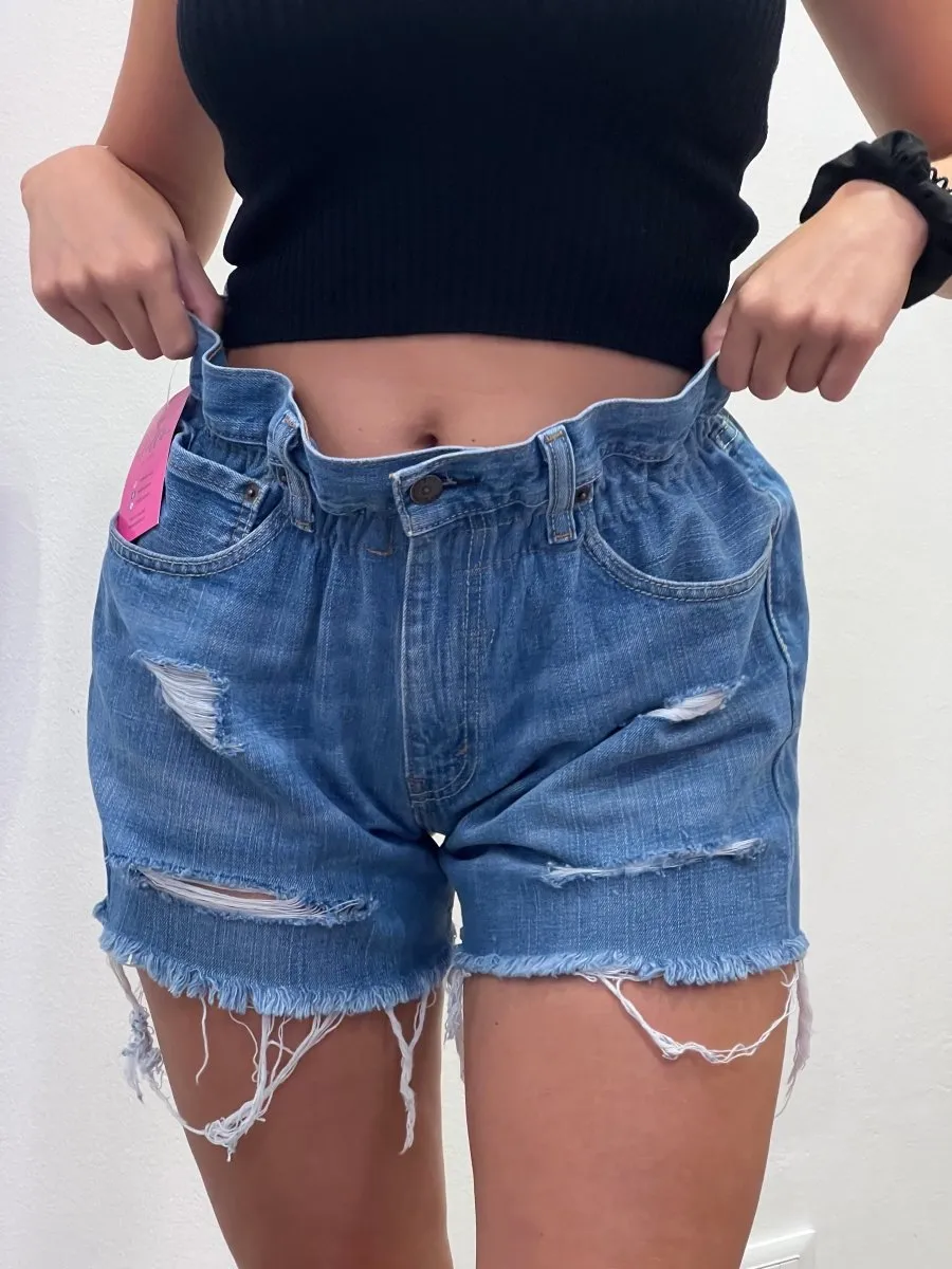 Shorts Levi's Vintage denim a caramella con borchie a piramide