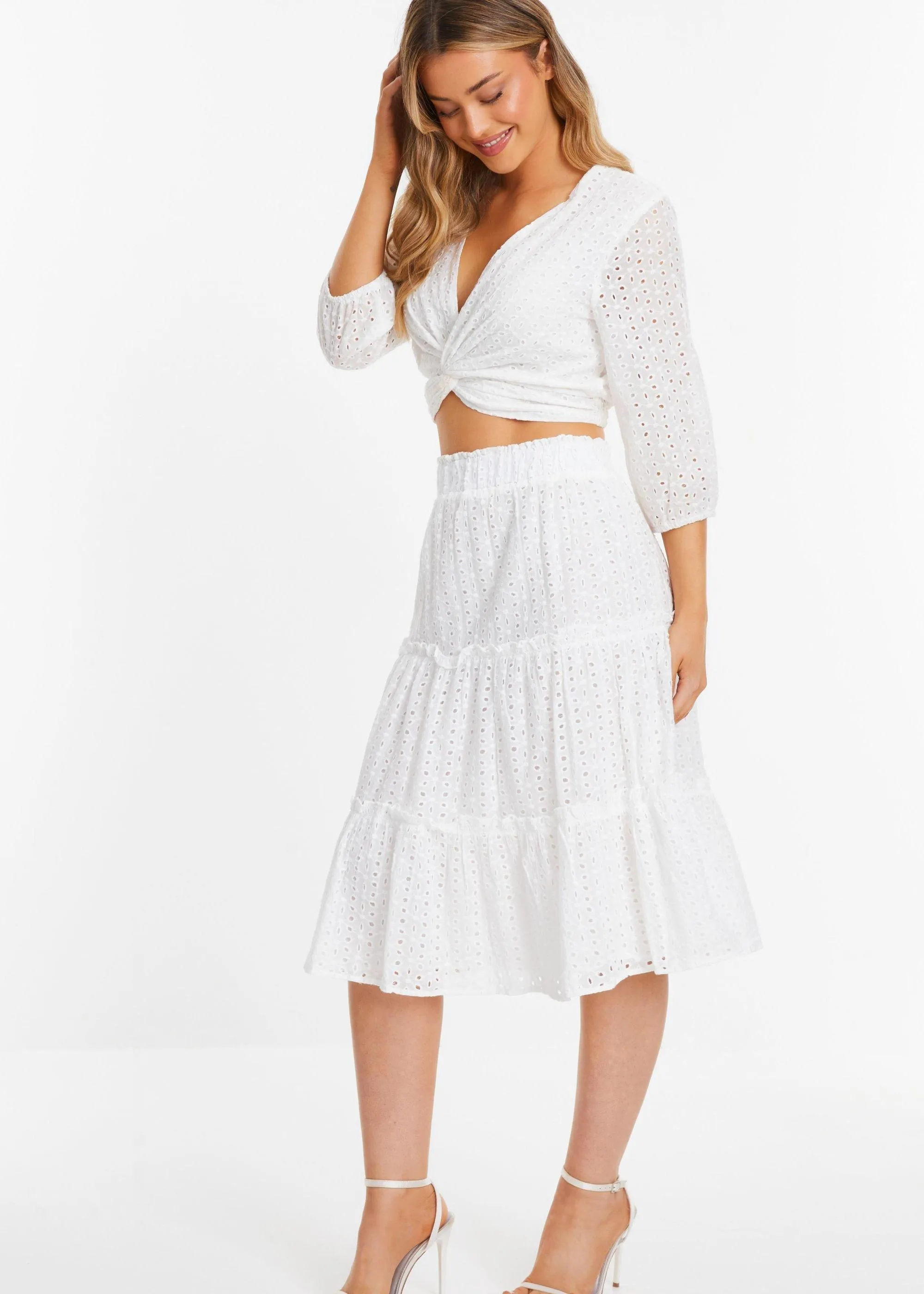 Skirts | Tiered Midi Skirt | Quiz