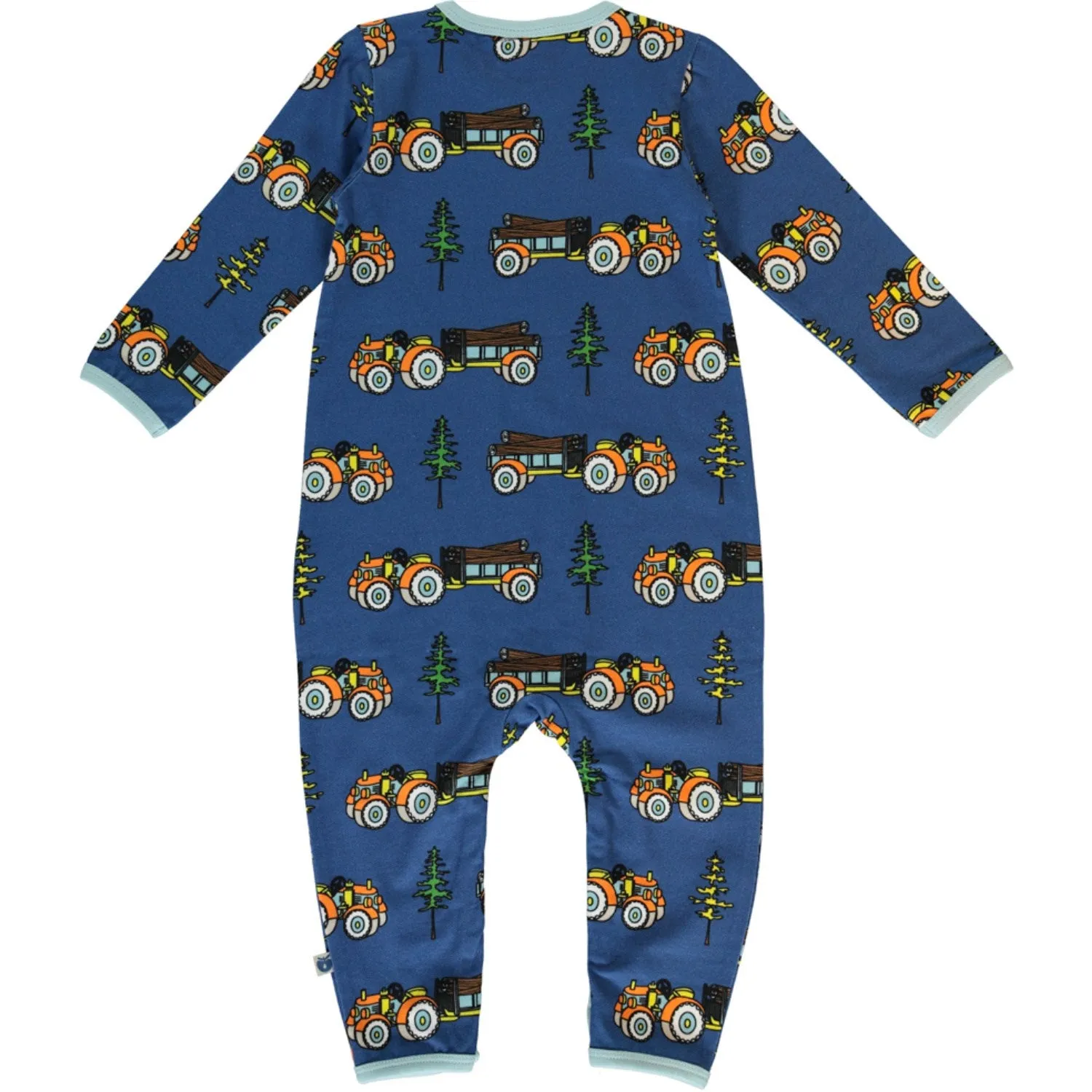 Smfolk Federal Blue Long Sleeve Jumpsuit with Tractor