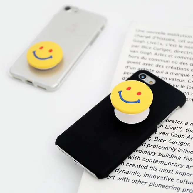 Smile Cute Griptok Cellphone Holder Stand Silicone Smart Accessories