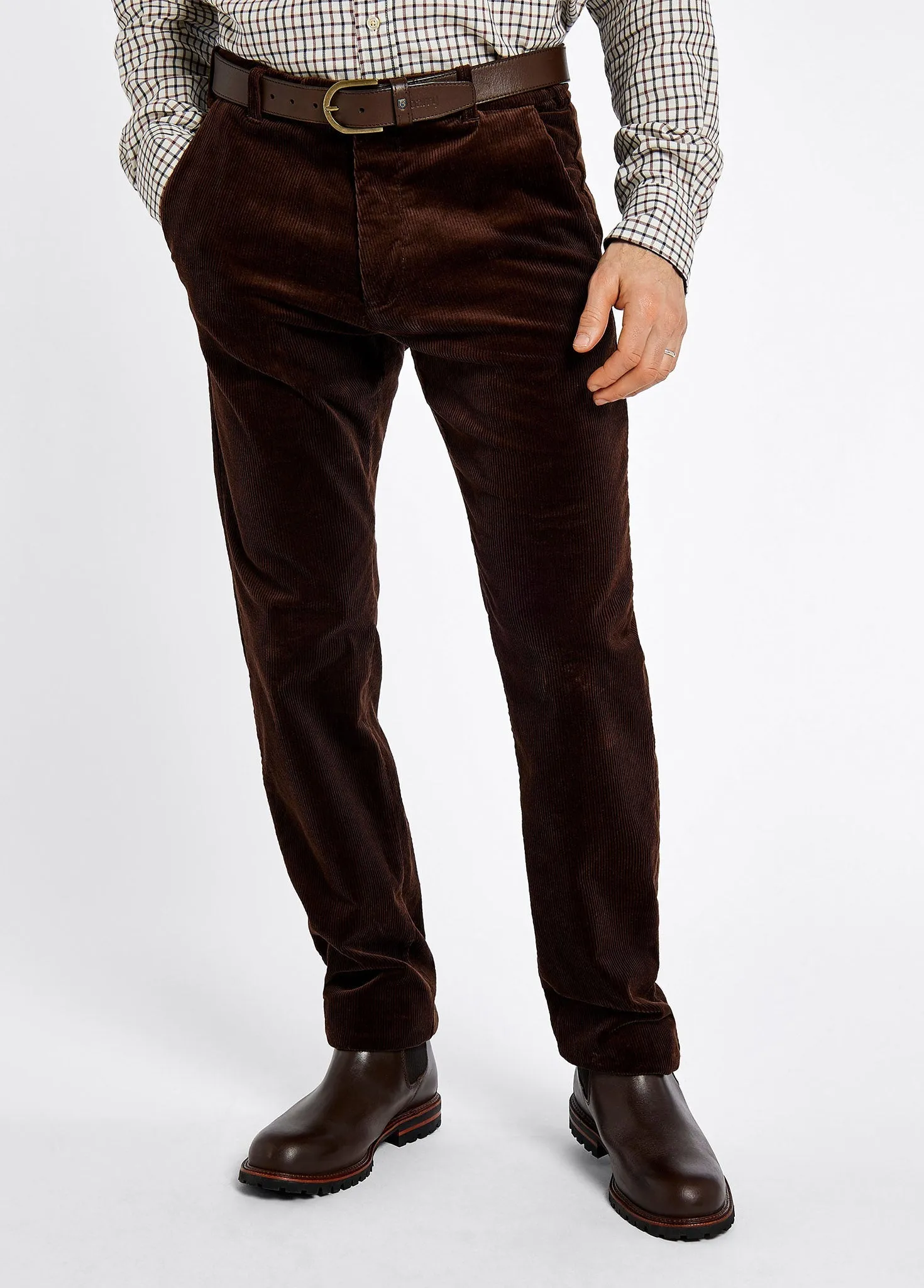 Stride Men's Corduroy Trousers - Brown