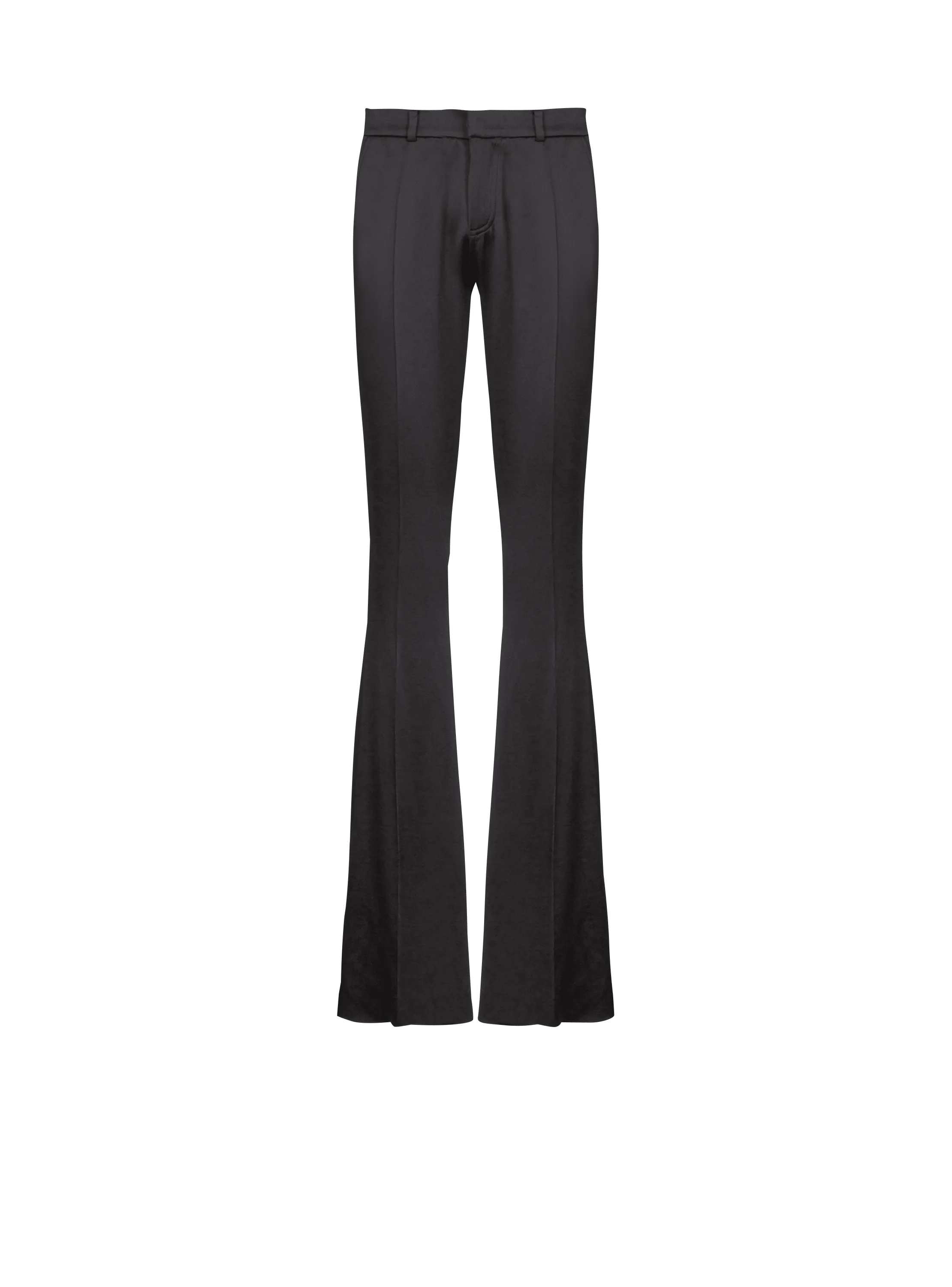 Tailored bootleg grain de poudre trousers