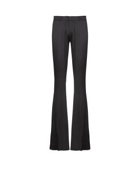 Tailored bootleg grain de poudre trousers