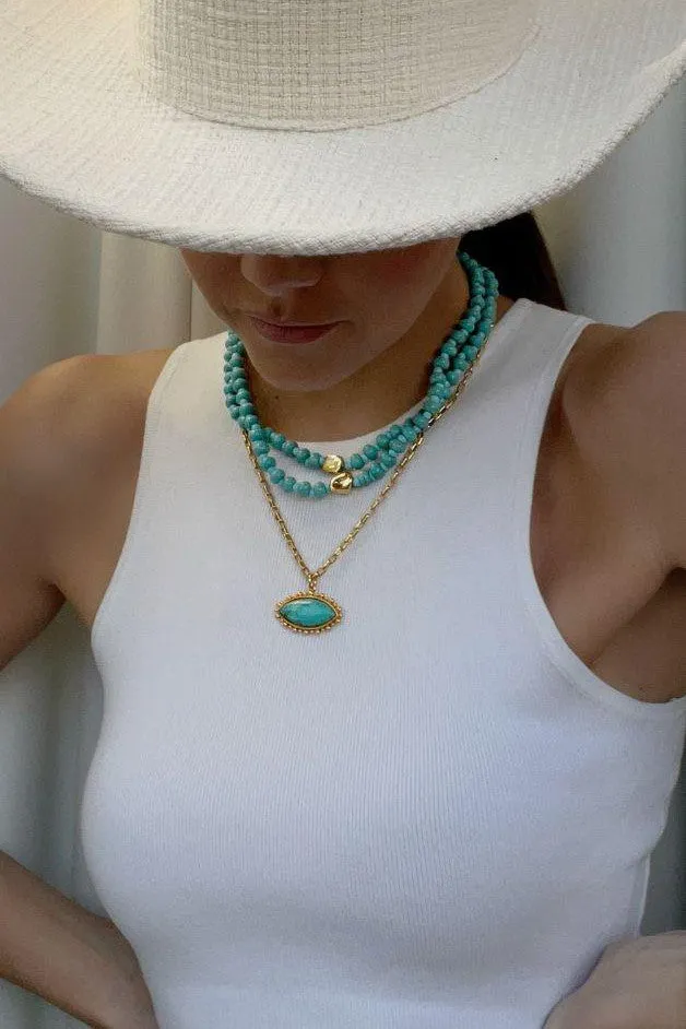 Talis Chains - Turquoise Pendant Necklace