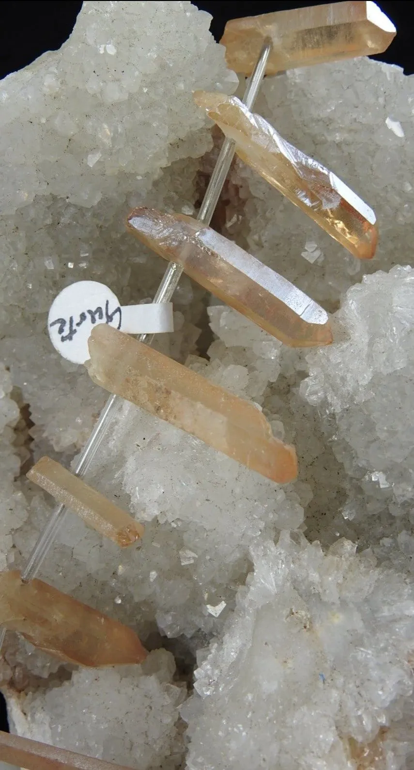 Tangerine Aura Quartz Natural Drilled Strand