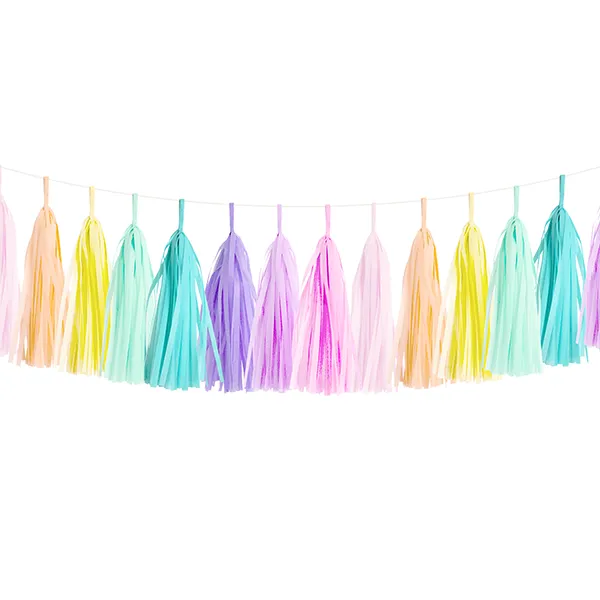 Tassel Garland Kit - Pastel Rainbow