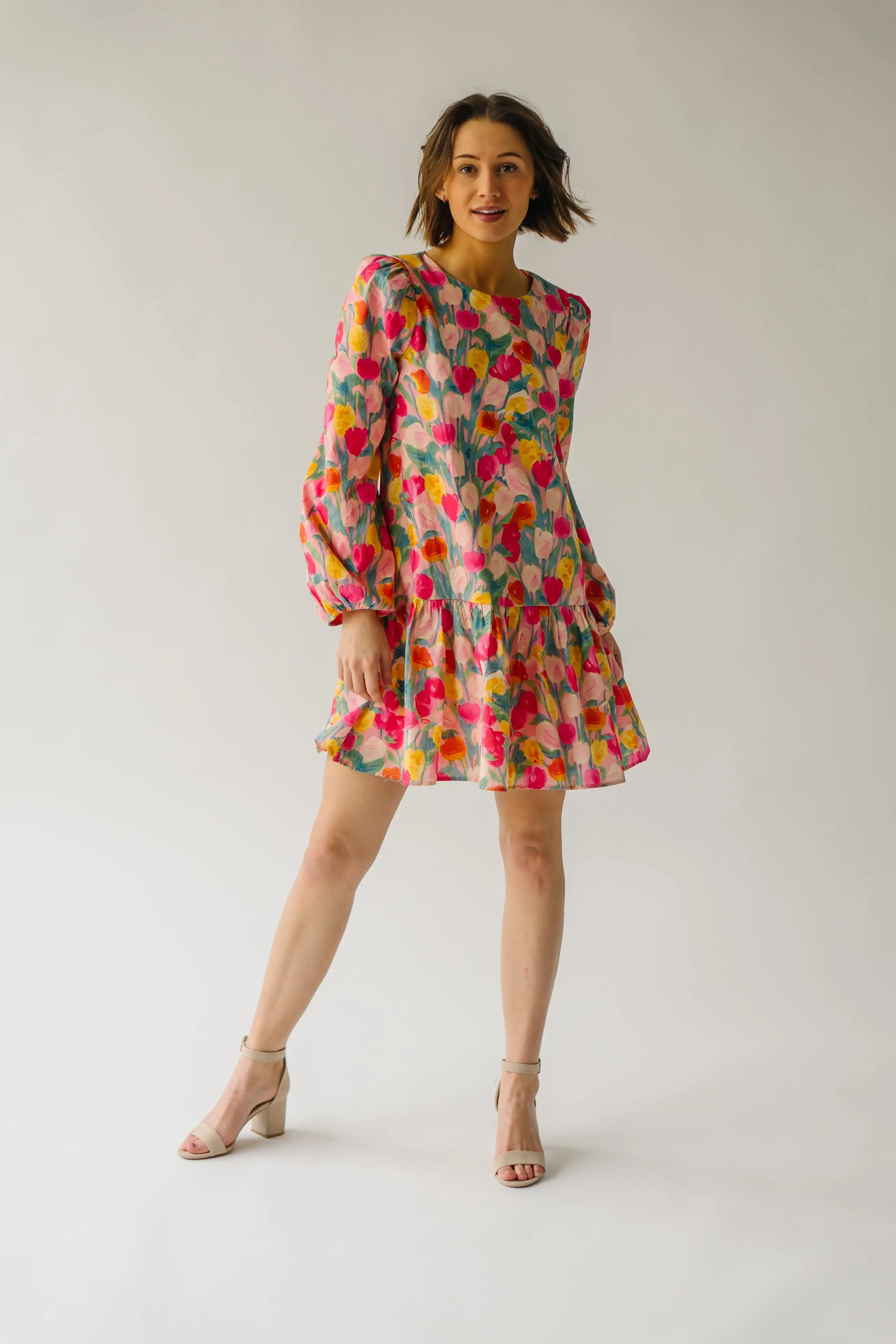 The Bullard Floral Dress in Pink