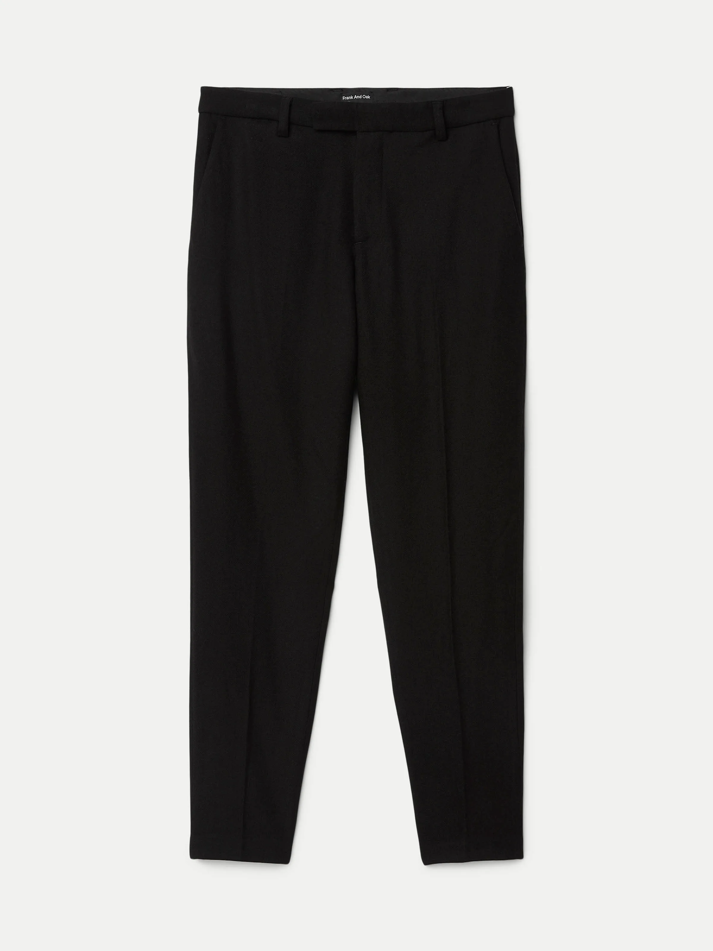 The Colin Tapered Recycled Wool Pant in Black