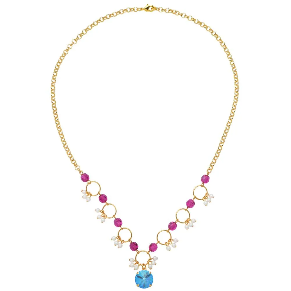 The Hamptons Necklace featuring Swarovski Crystals in Ocean - Exclusive Beadaholique Jewelry Kit