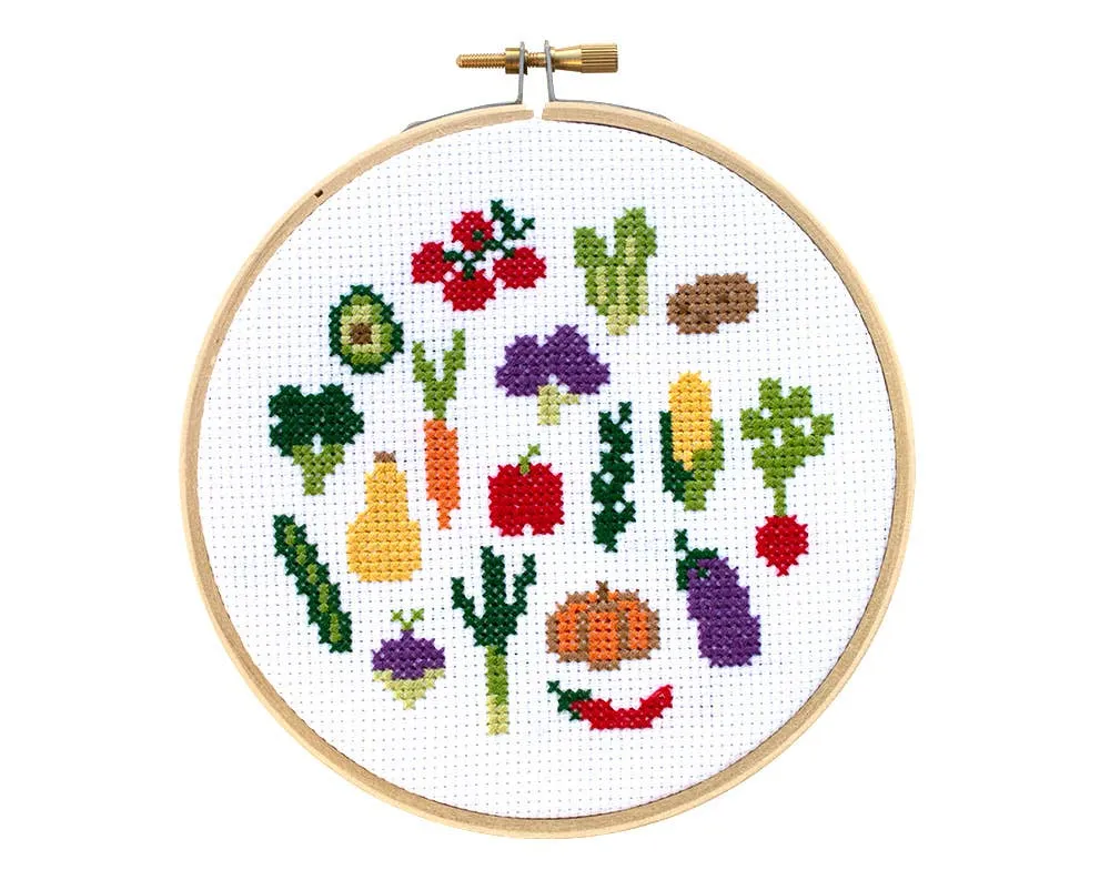 Veggies Cross Stitch DIY Kit