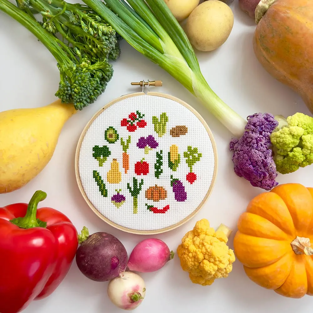 Veggies Cross Stitch DIY Kit