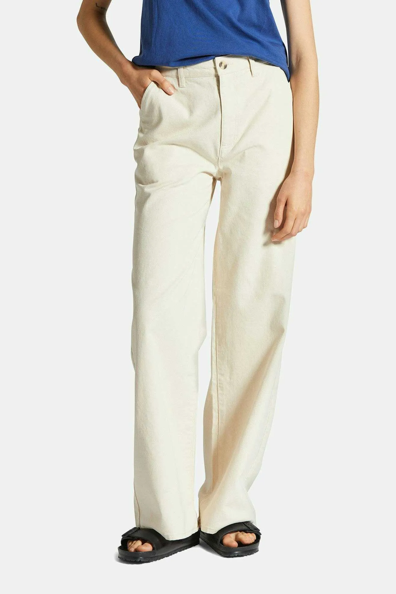 Victory Full Length Wide Leg Pant - Natural/Natural