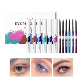 Water-proof Natural Makeup Accessory Eye Makeup Tool Eyeliner Mascara Set for Girl