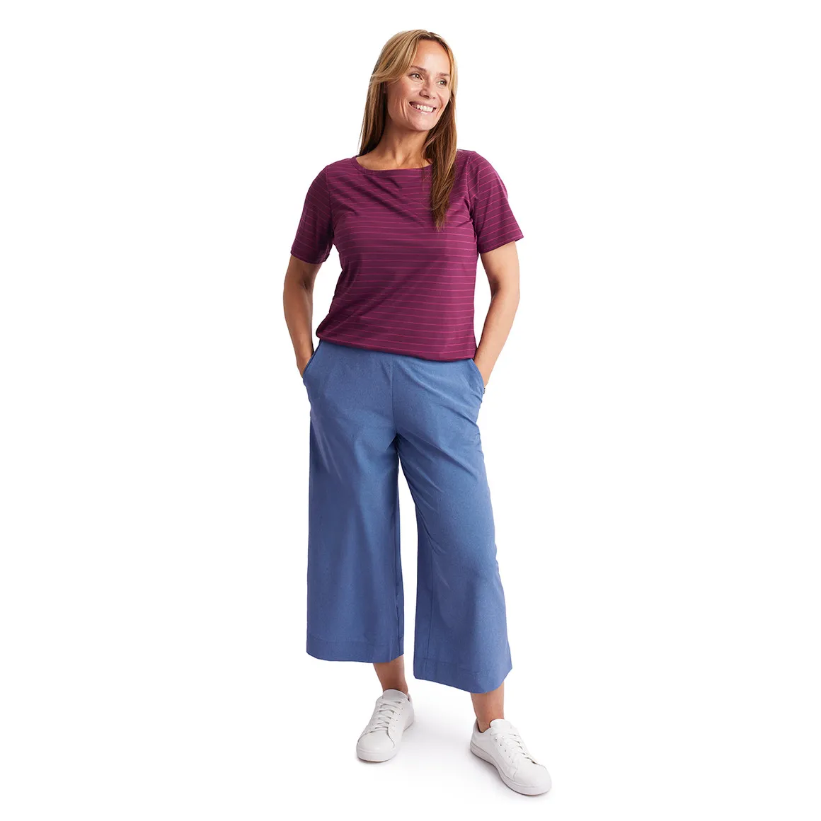 Women's Voyager Capris Trousers Heather Blue