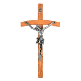 Wood Papal Wall Crucifix - 30cm