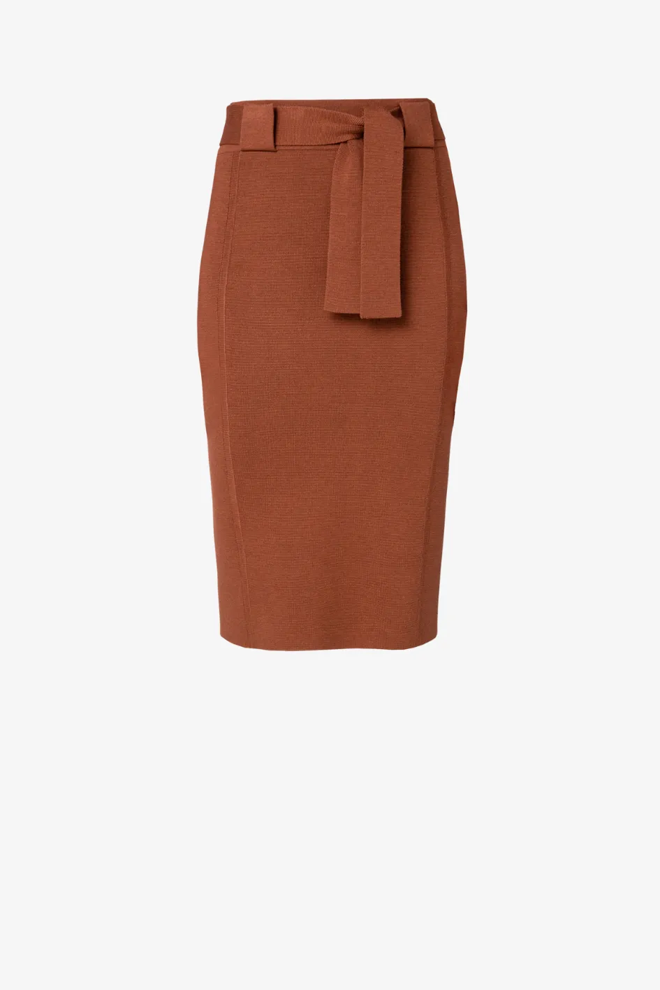 Wool silk stretch Pencil Skirt