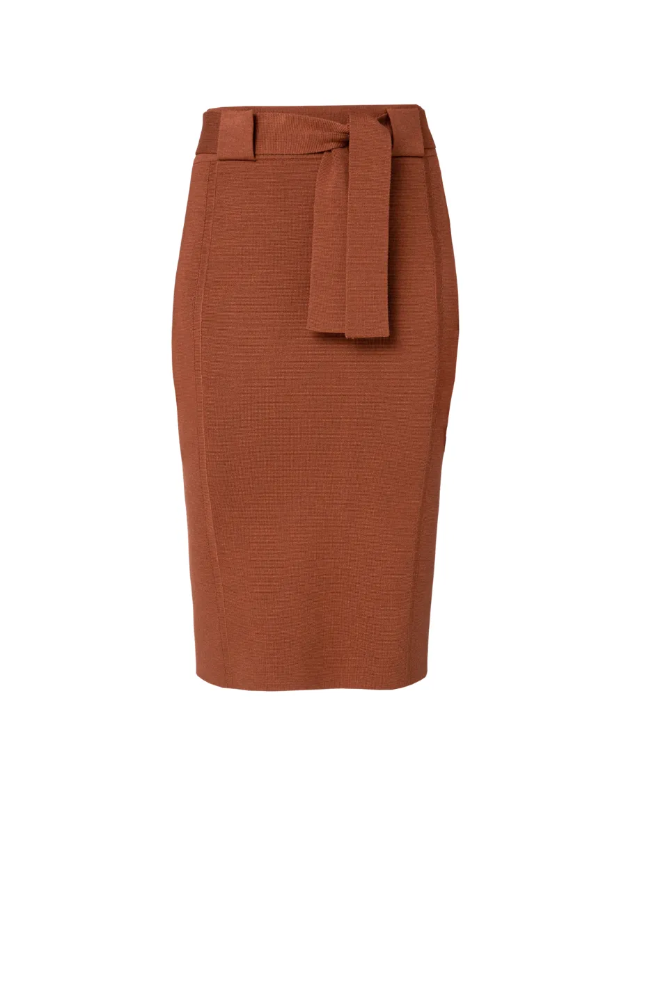 Wool silk stretch Pencil Skirt