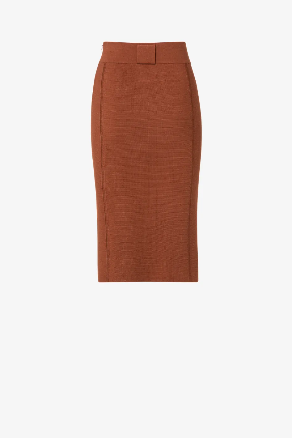 Wool silk stretch Pencil Skirt